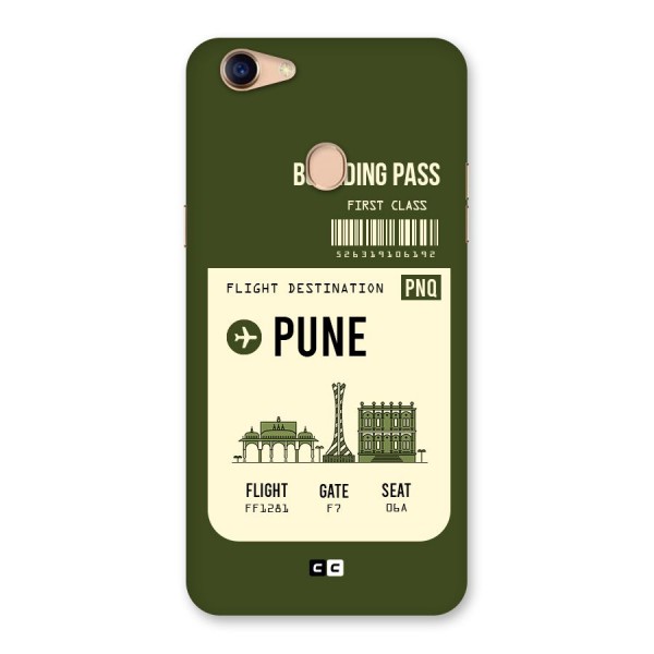 Pune Boarding Pass Back Case for Oppo F5 Youth